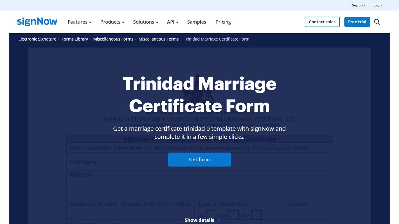 Marriage Certificate Trinidad Form - Fill Out and Sign Printable PDF ...